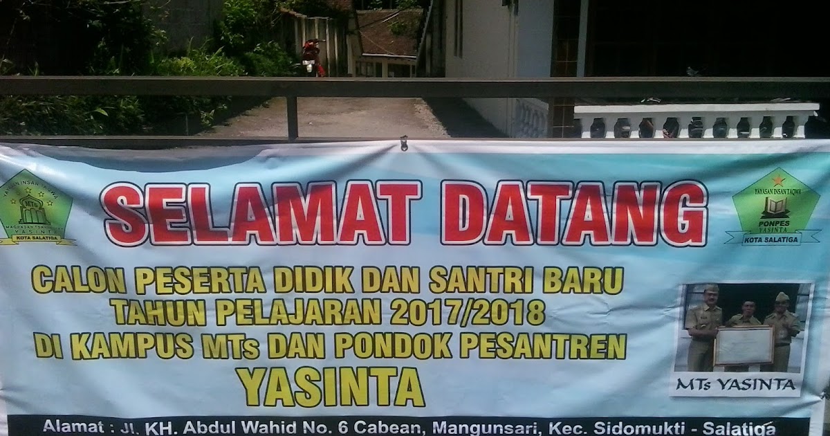 MAZ FAHMY PNERIMAAN PESERTA DIDIK BARU (PPDB) MTs YASINTA