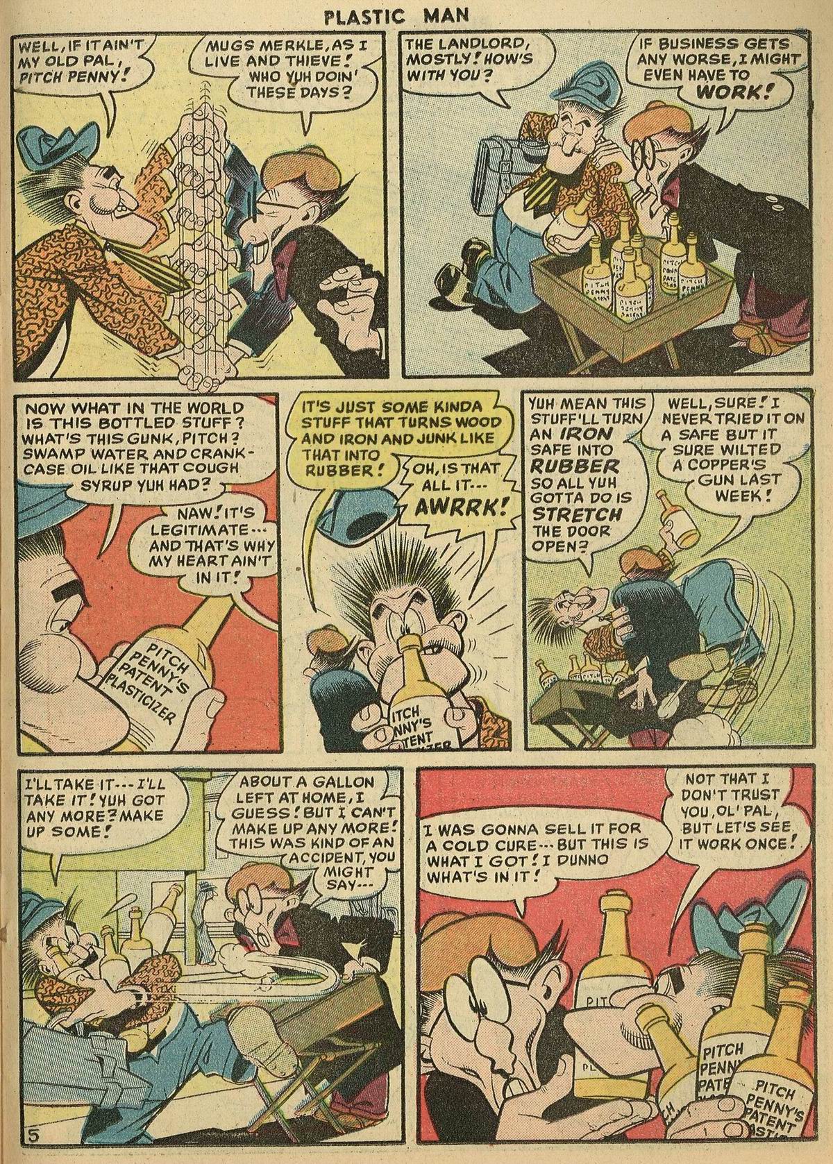 Read online Plastic Man (1943) comic -  Issue #56 - 23
