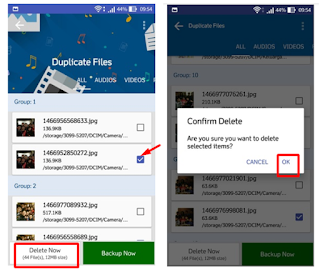 cara menghapus file duplikat di android