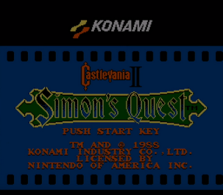 Castlevania II - Simon's Quest - Título RPG