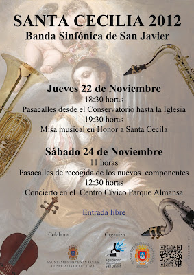 Banda Sinfónica de San Javier Cartel Santa Cecilia 2012