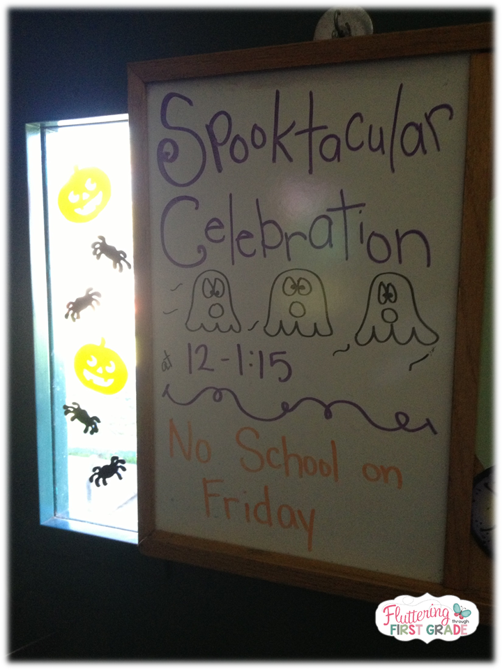 Class Halloween Party ~ Spooktacular Celebration!  Fluttering Through First Grade