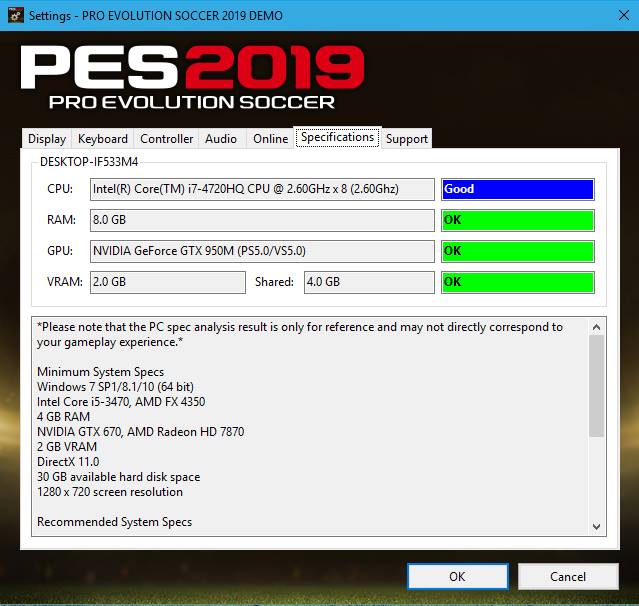 Cara Mengetahui Spek Pc Laptop Kita Cocok Tidaknya Bermain Pes 2019 Tutorial Ku Di Blogspot Cara Mengetahui Spek Pc Laptop Kita Cocok Tidaknya Bermain Pes 2019 Tutorial Ku Di Blogspot