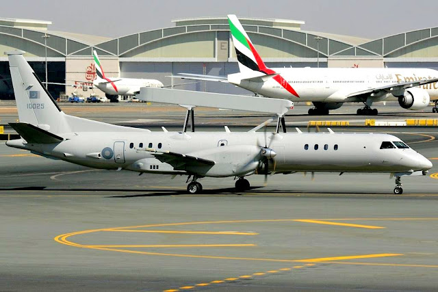 Image Attribute: PAF's Saab 2000 at Dubai International Airport / Source: Wikimedia Commons