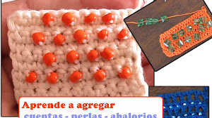 Aprende a agregar cuentas, perlas o abalorios mientras tejes crochet / Tutoriales