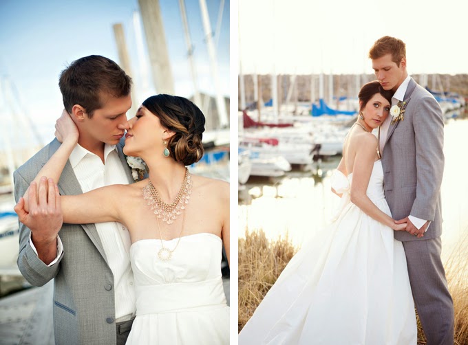 Coral and Gold Nautical Wedding Inspiration Shoot