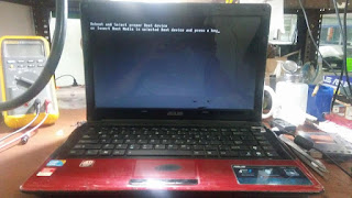 service laptop asus x42j tidak tampil di malang
