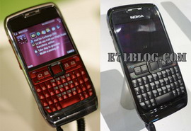 Nokia E71 spotted in black and red