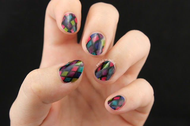 Fall Stained Glass Using the OPI Color Paints