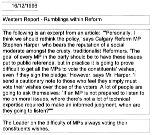 Mr. Harper's Canada
