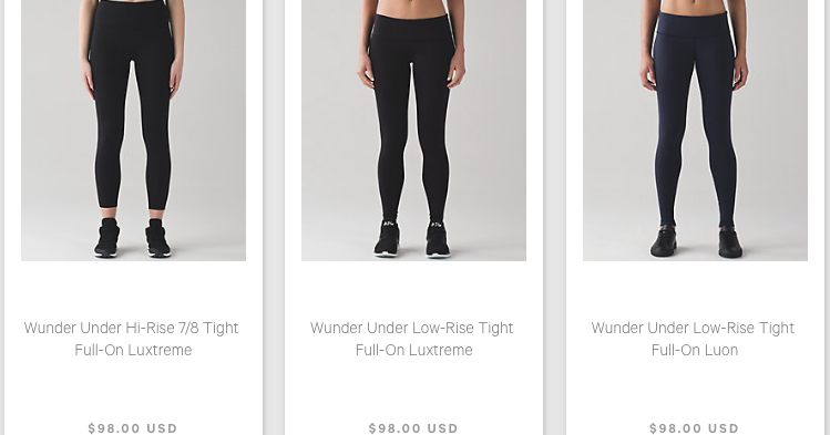 Difference Between Lululemon Wunder Under And Wunder Trainz