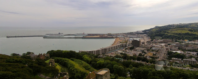 Widok na port w Dover. Blog o podróżach.