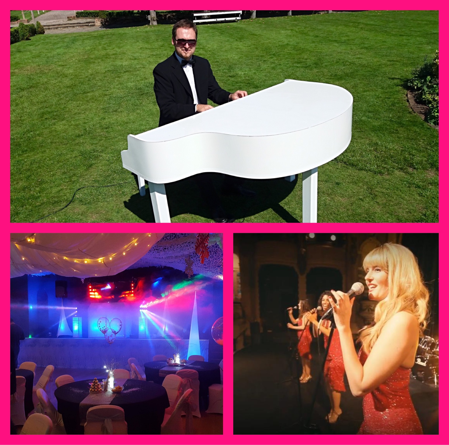 Wedding Pianist with Piano Shell & DJ Saxophone Congas/Bongos