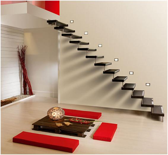 Desain Tangga  Minimalis  Di Rumah 2 Lantai Modern 