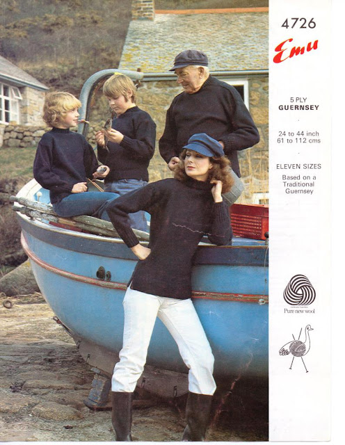The Vintage Pattern Files: Free 1970s Knitting Pattern - Traditional Gansy for all the Family The Vintage Pattern Files: Free 1970s Knitting Pattern - Traditional Gansy for all the Family
