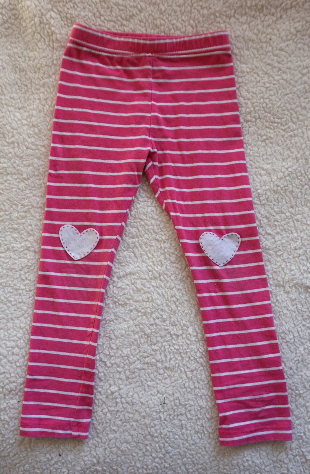 C is 4 Crafting Heart Patched Toddler Pants