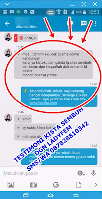 Kista Sembuh Dengan Ladyfem