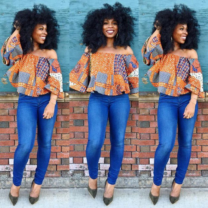 ankara blouse styles for jeans