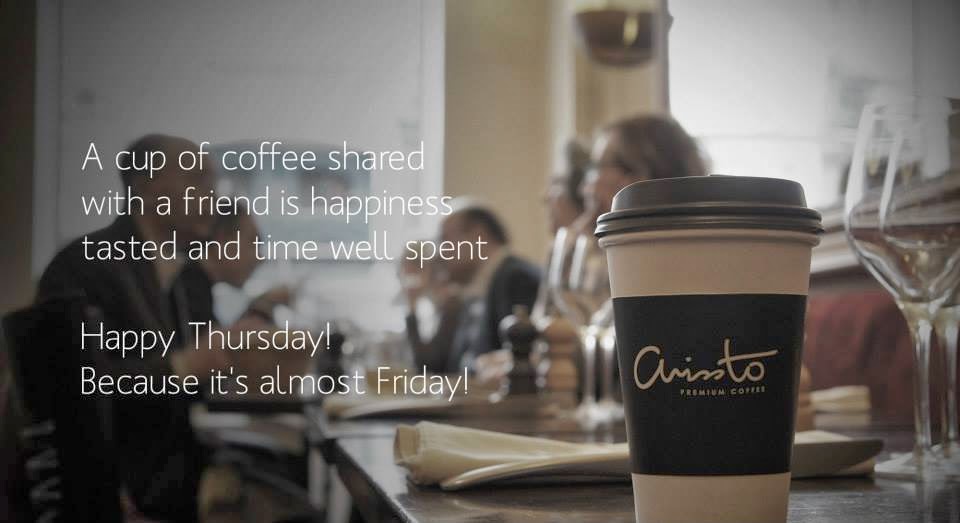 Happy Thursday Arissto Lovers! Coffee Moments...