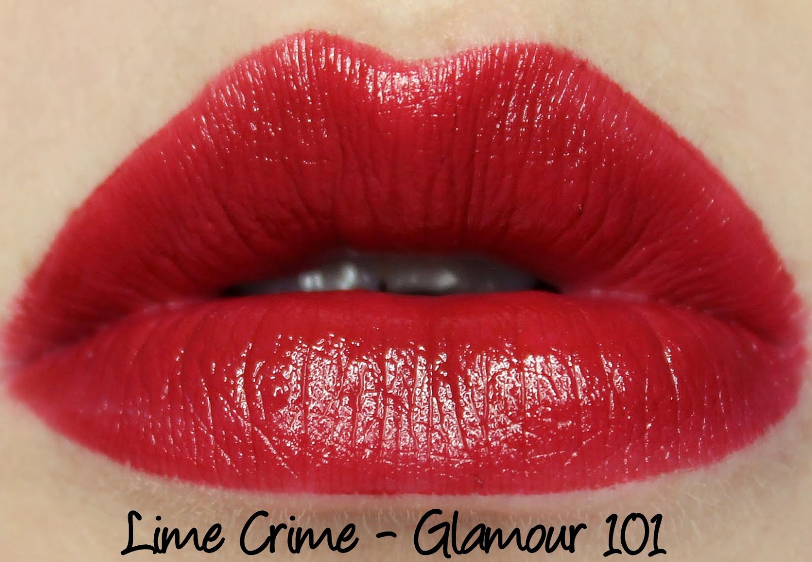 Lime Crime Glamour 101 lipstick swatch