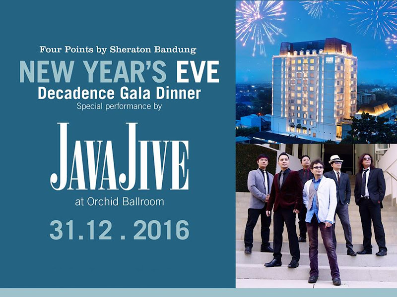 Konser malam tahun baru 2017 bersama Java Jive di Sheraton Bandung