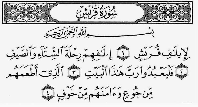Surat Al Quraisy Surat Al Quraisy
