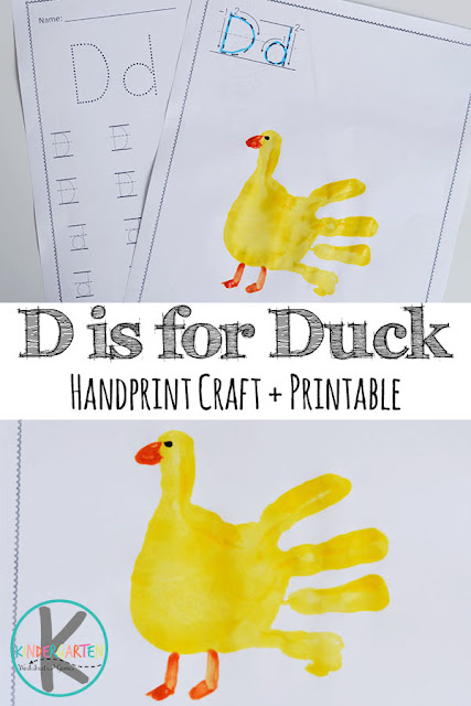 D is for Duck and FREE LEtter D Worksheets