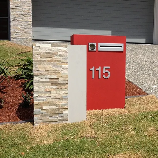 Kotak surat minimalis untuk ide pagar rumah