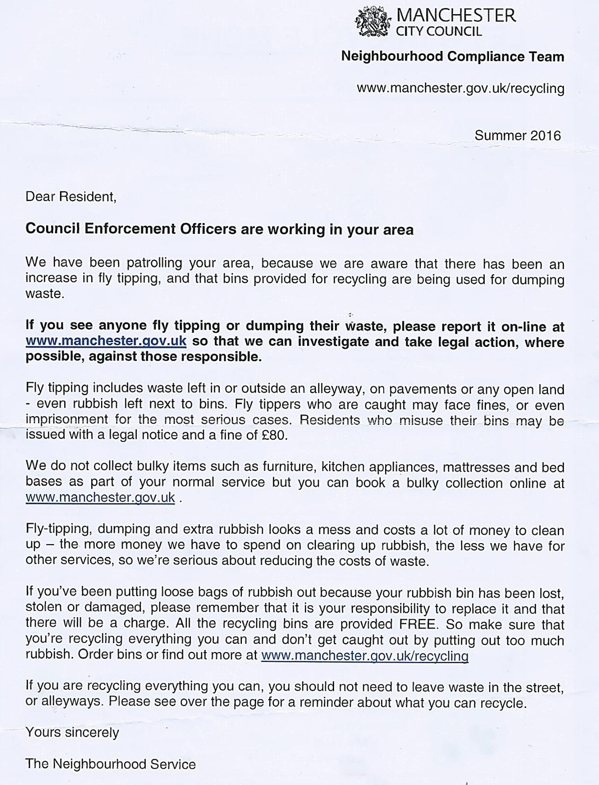 Bowes Street Residents Communal Bin Use and Recycling!