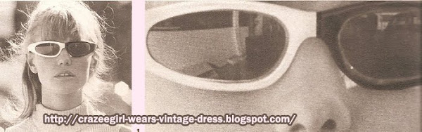 sunglasses 1966 60s 1960 black white lunettes "noir et blanc" - Printemps