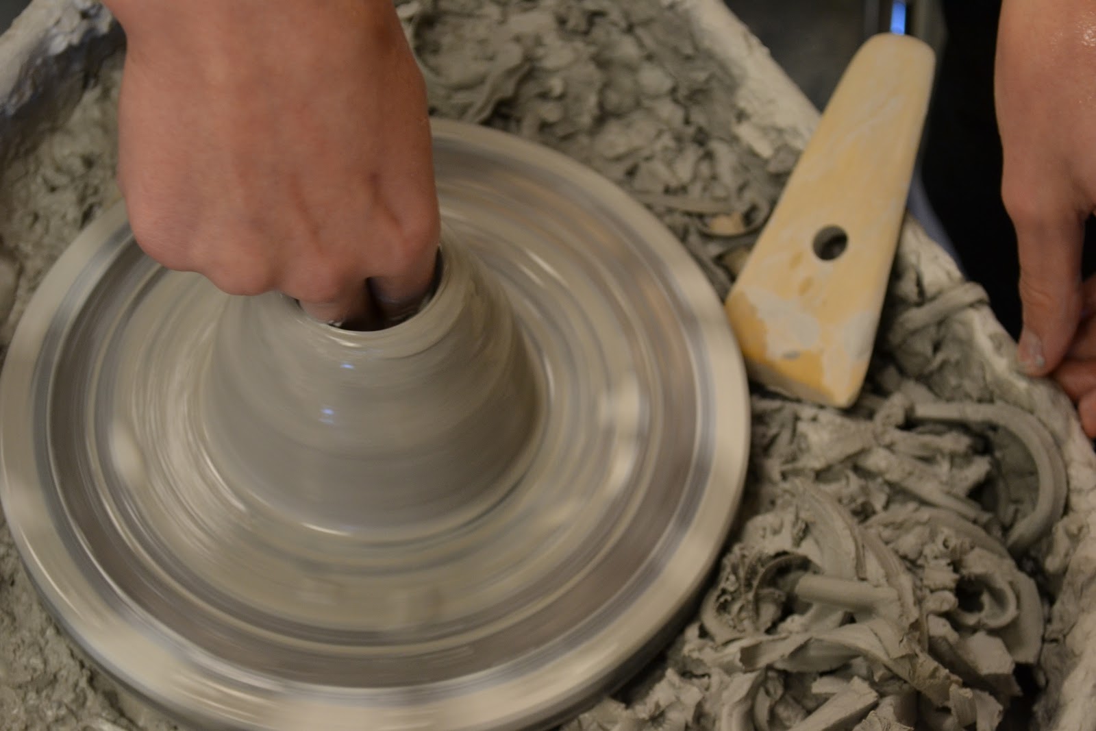 Smock Room Throwing clay around...