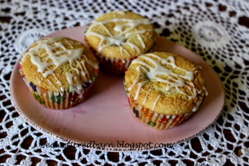 Plate of Jam Muffins