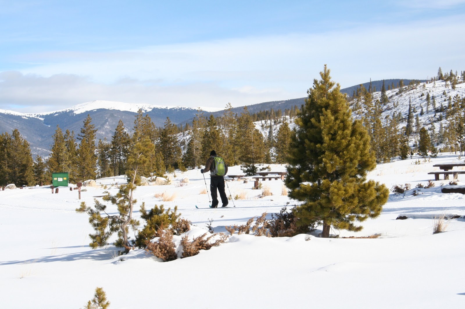 The Hiker Snowshoeing Frisco