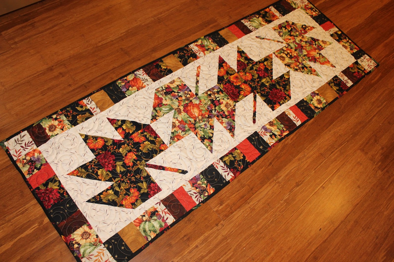 Quilting is more fun than Housework... Fall Table Runner