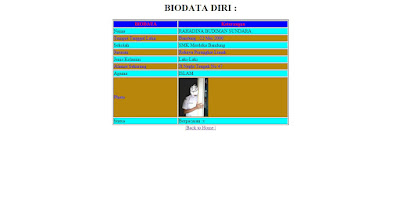 Membuat Biodata Diri Dengan HTML