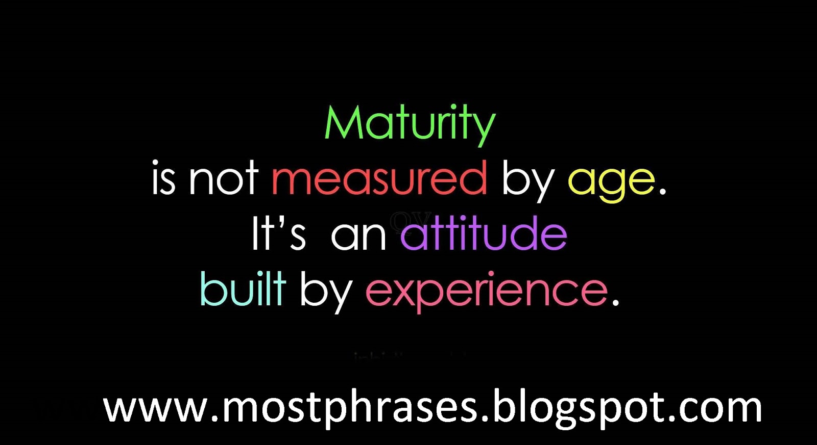 Maturity Sayings and Quotes