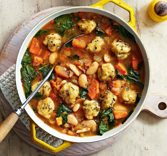 Chunky Veg Stew With Cheesy Dumplings Recipe Chunky Veg Stew With Cheesy Dumplings Recipe