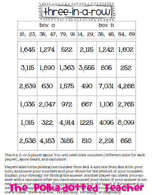 The Polka-dotted Teacher: Multiplication Madness