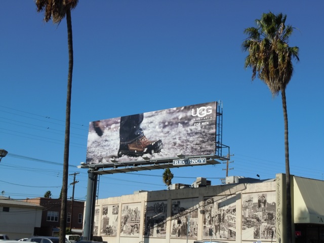 UGG Men snow boot billboard