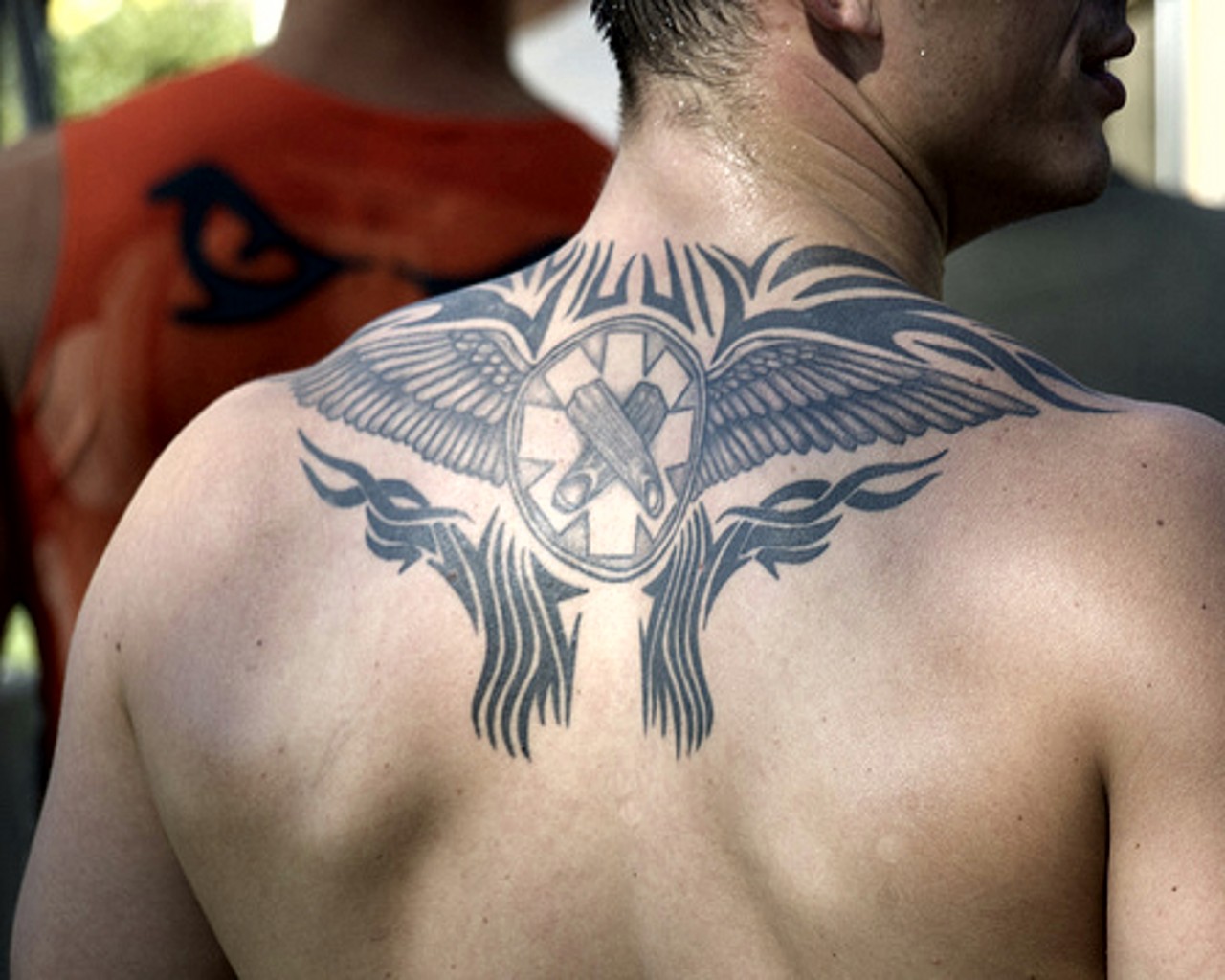 Tattoo In Gallery tribal upper back tattoos for men