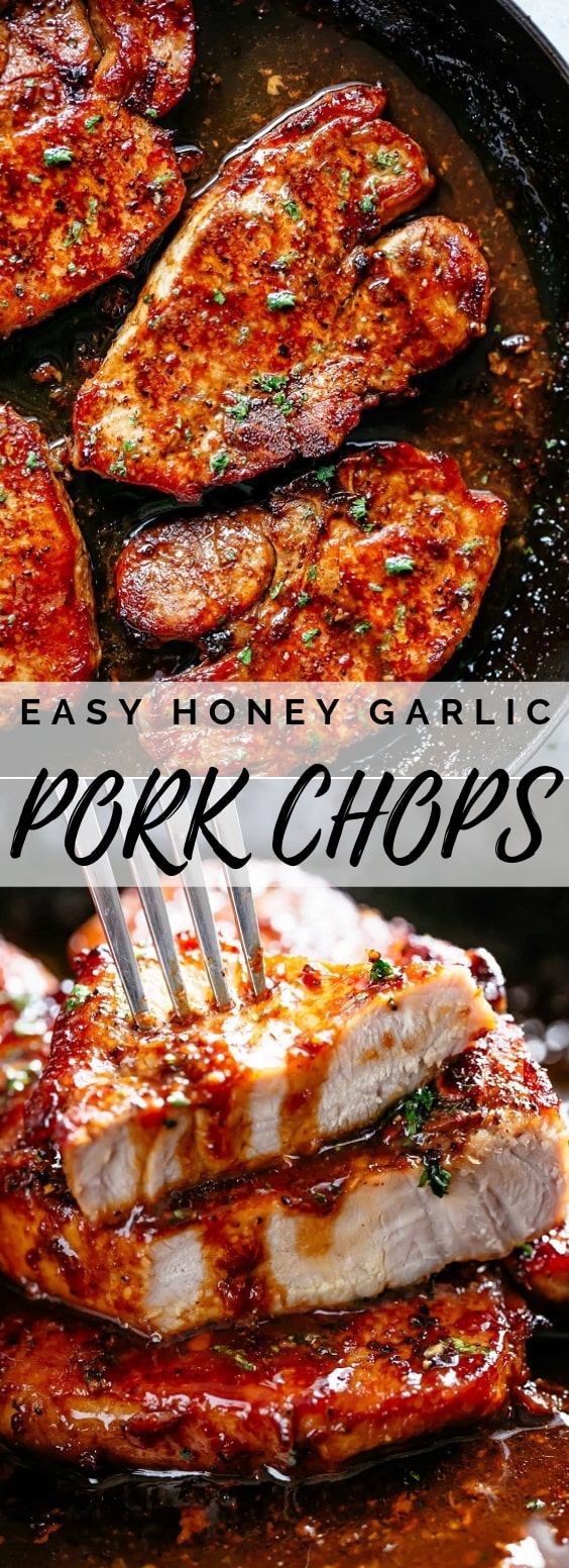 Easy Honey Garlic Pork Chops Recipe - Grandma Best Recipes
