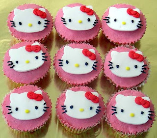 Hello Kitty cute cupcake