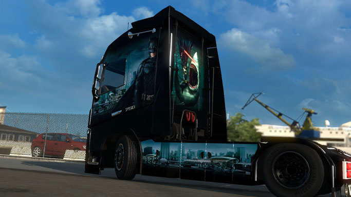 ETS 2 Mod Volvo FH16 Batman Film Karakteri Skini Euro Truck Simulator 2