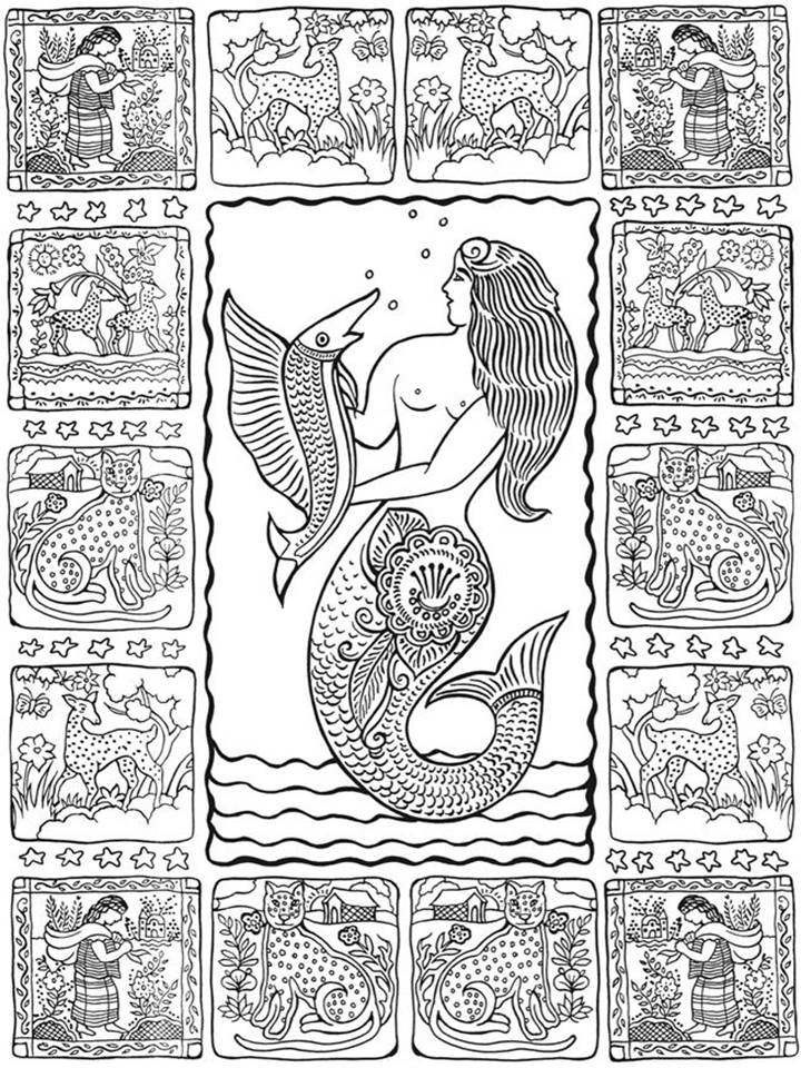 Mexican Art Mandala Coloring Pages Mexico Mandalas