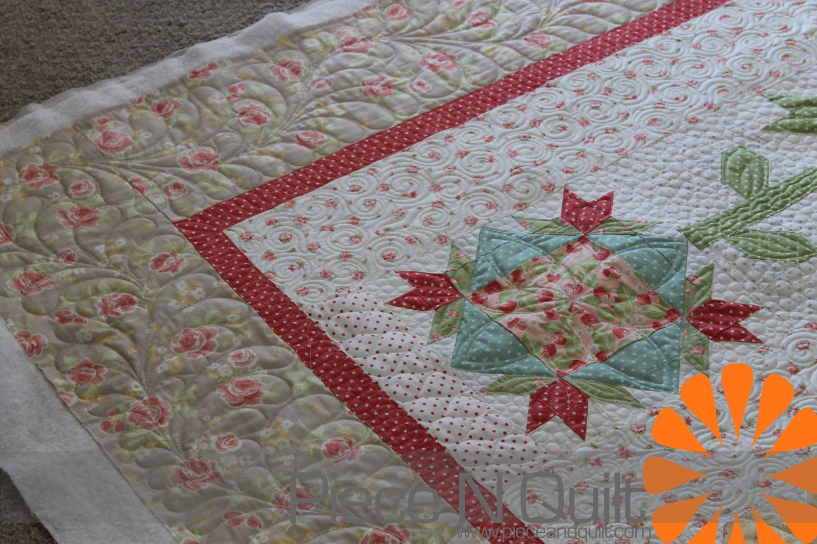 Piece N Quilt Flower Quilt