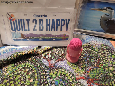 quilting license plate and pink eraser microphone