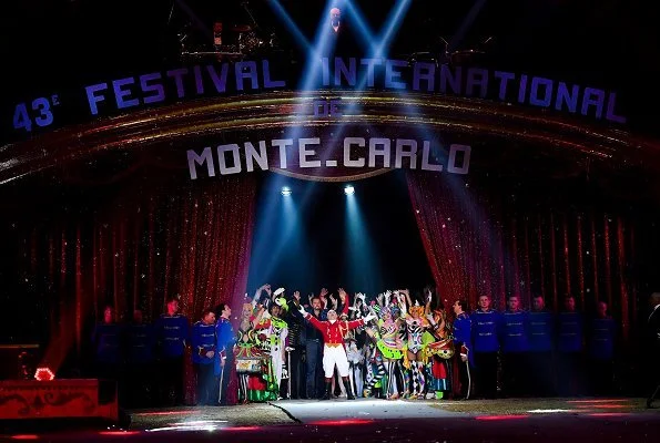 Prince Albert, Princess Stephanie, Louis Ducruet and Marie Chevallier attended the 43rd Monte-Carlo International Circus Festival