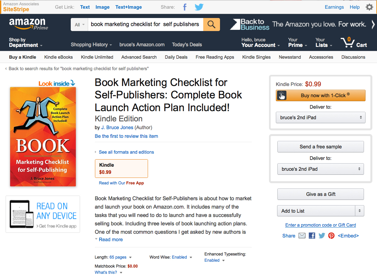 Bruce The Book Guy 10 Tips for Selling Your Book on Amazon Successfully