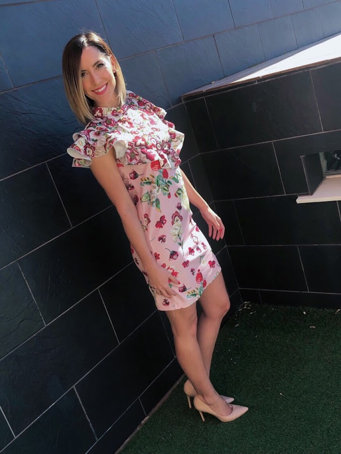 Fitness And Chicness-Vestido Flores Paula Echevarria Vestido y Tacón-3
