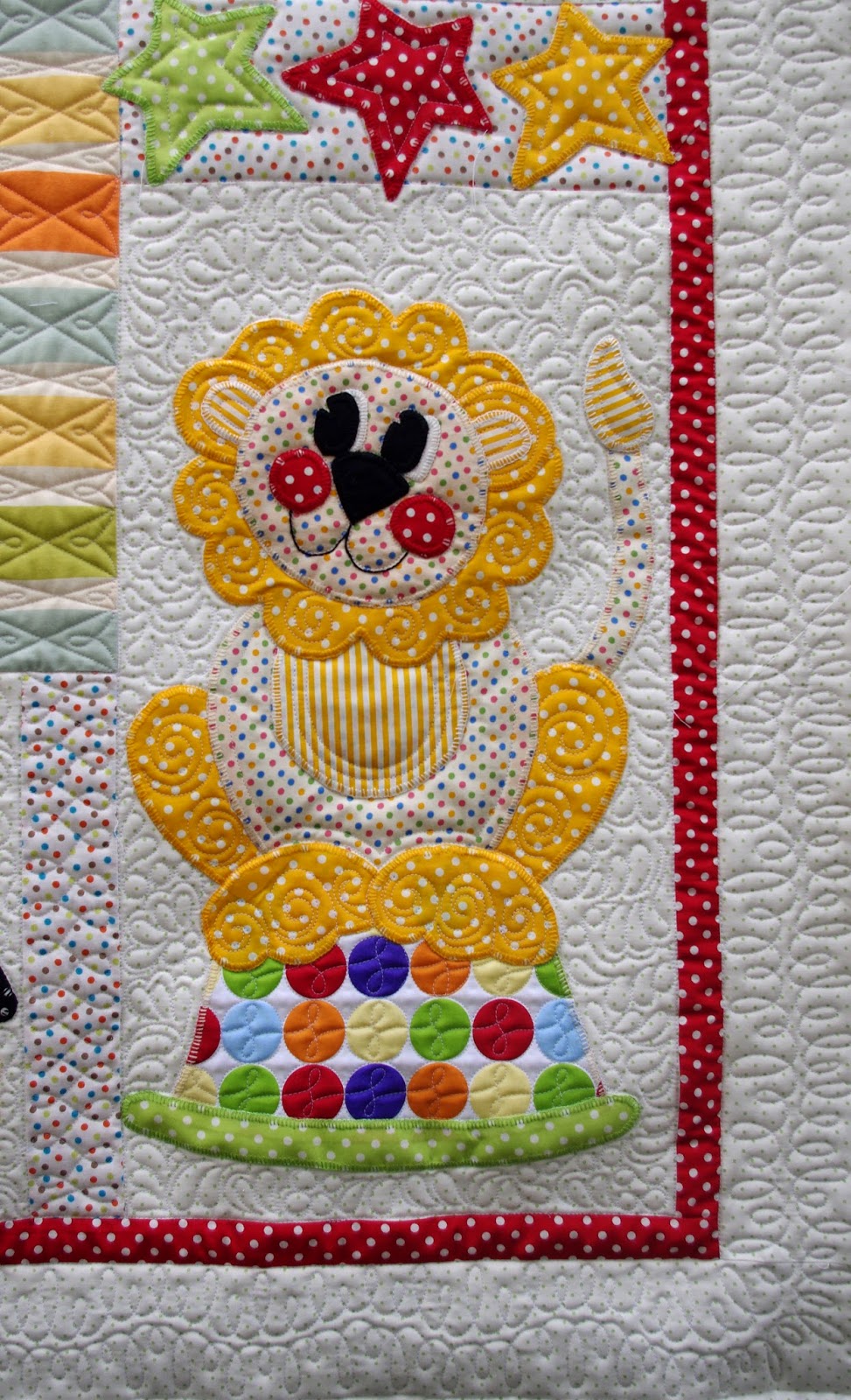 Quilts on Bastings Toy Time Circus A Baby Applique Quilt